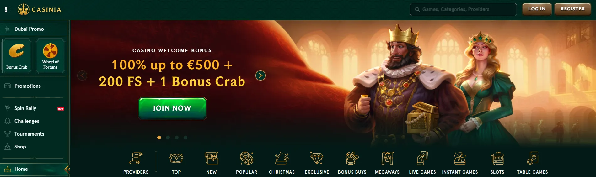 Screenshot Casinia