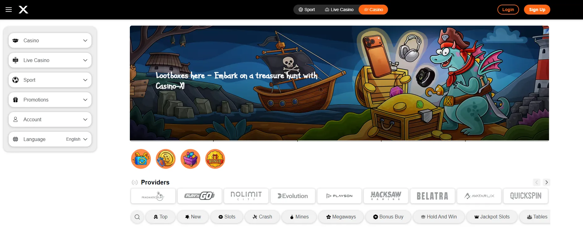 Screenshot Casino-X