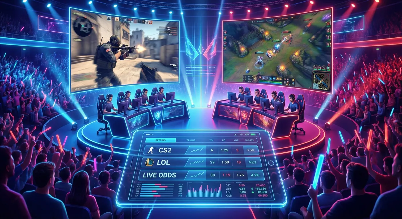 Apostas em Esports: Como Apostar em Partidas de CS2, LoL e Dota 2